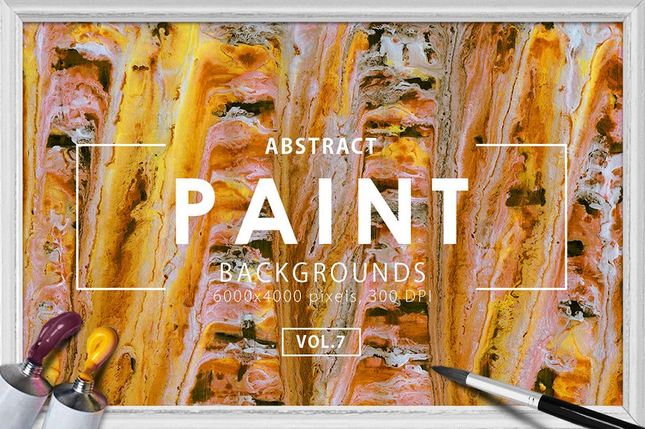 Abstract Paint Backgrounds Vol. 7