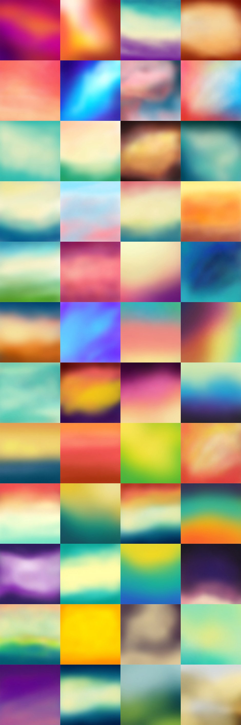 48 Vector Blurred Backgrounds