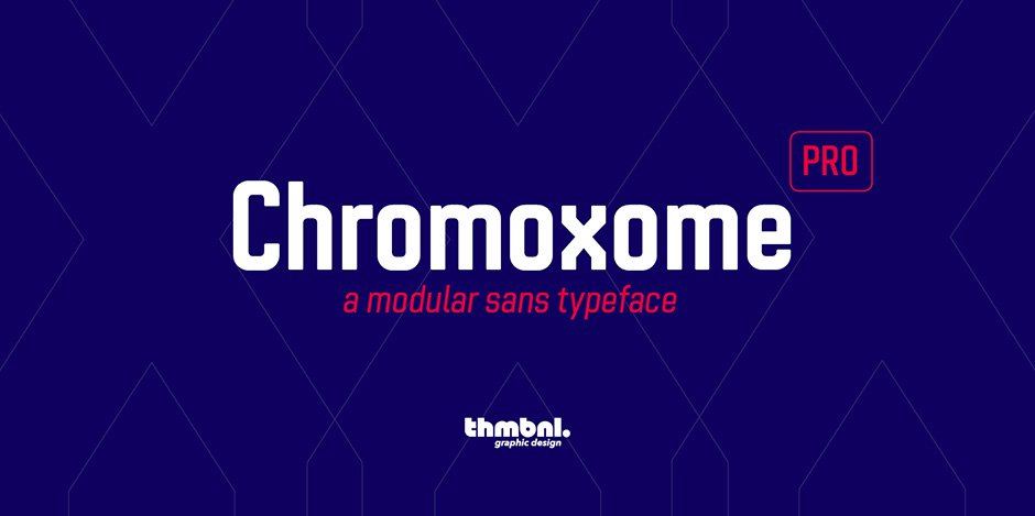 Chromoxome Pro Typeface