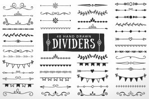 Hand-drawn Dividers Borders