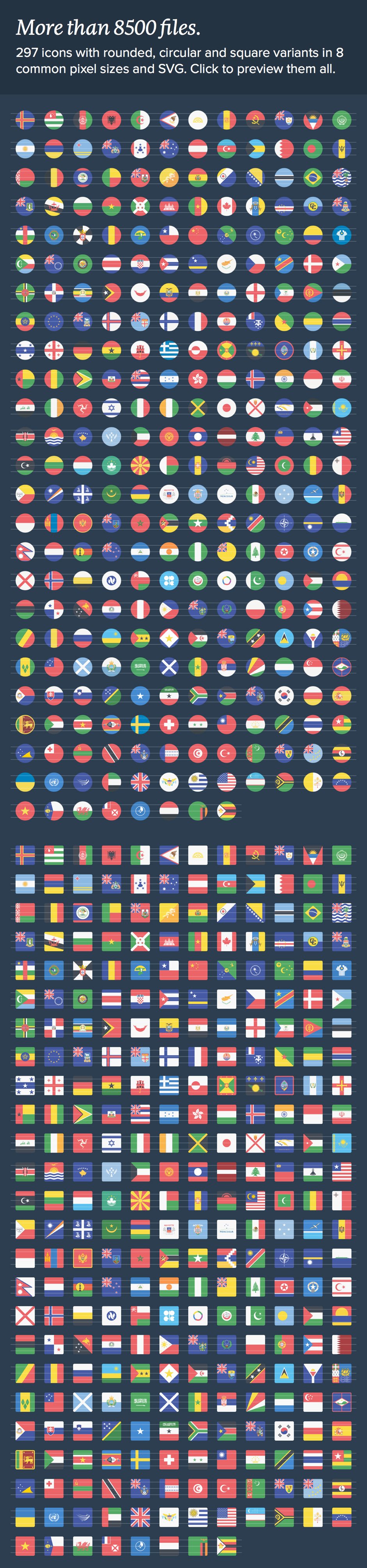 The Flags of The World Icon Set