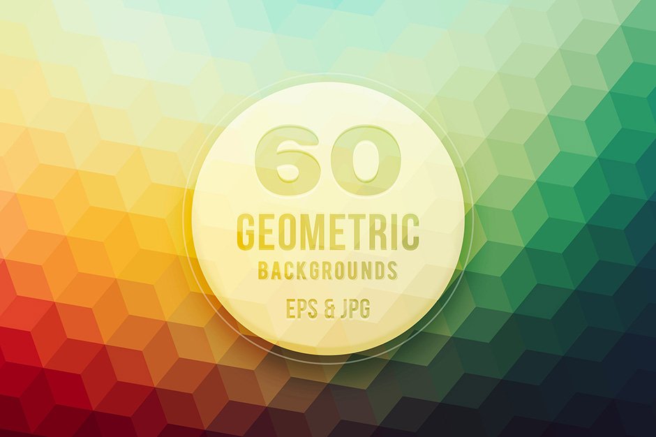 …60 Geometric Vector Backgrounds