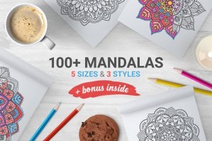 100+ Mandalas & Bonus Frames