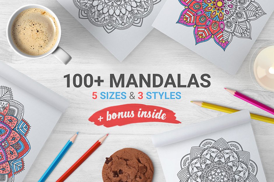 100 Mandalas & Bonus Frames