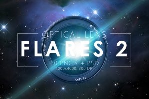 10 Optical Lens Flares Pack 2