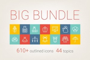 Outlined Icons Big Bundle