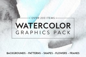 Watercolor Graphics Pack