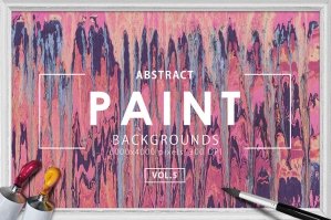 Abstract Paint Backgrounds Vol. 5