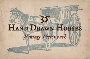 35 Hand-drawn Horses