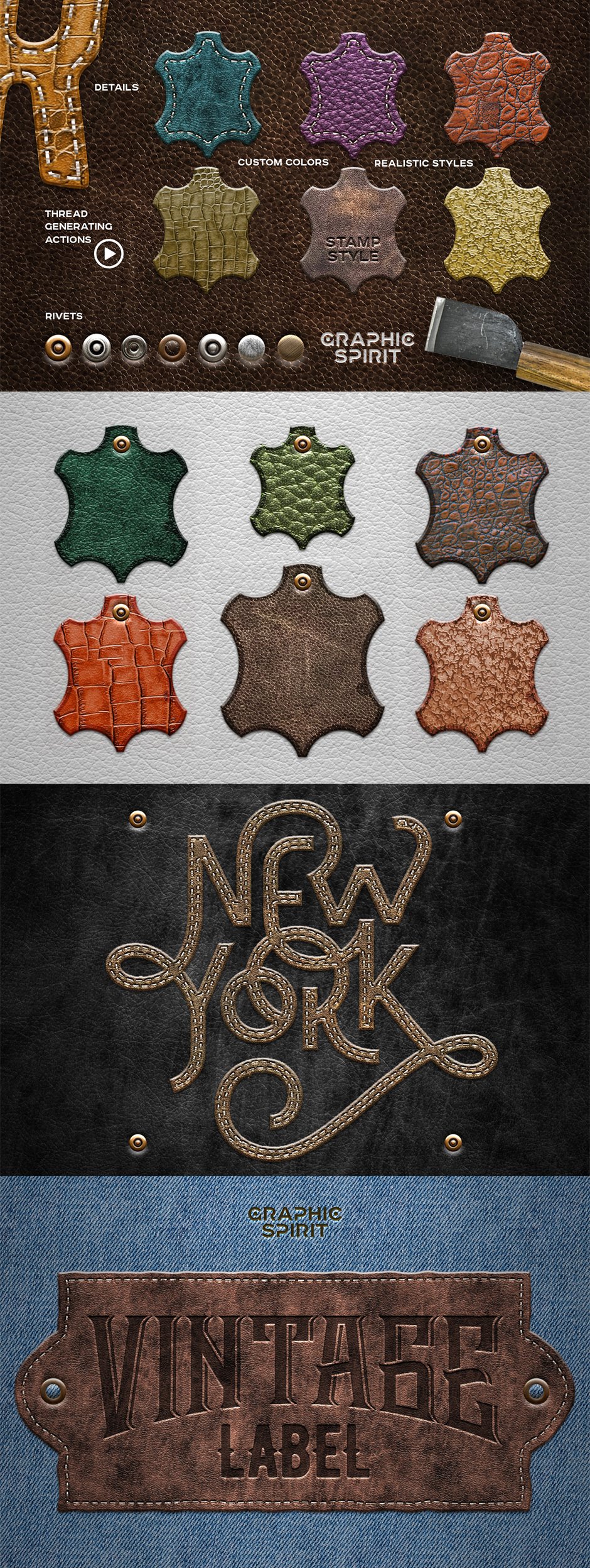 Leather Layer Styles For Photoshop