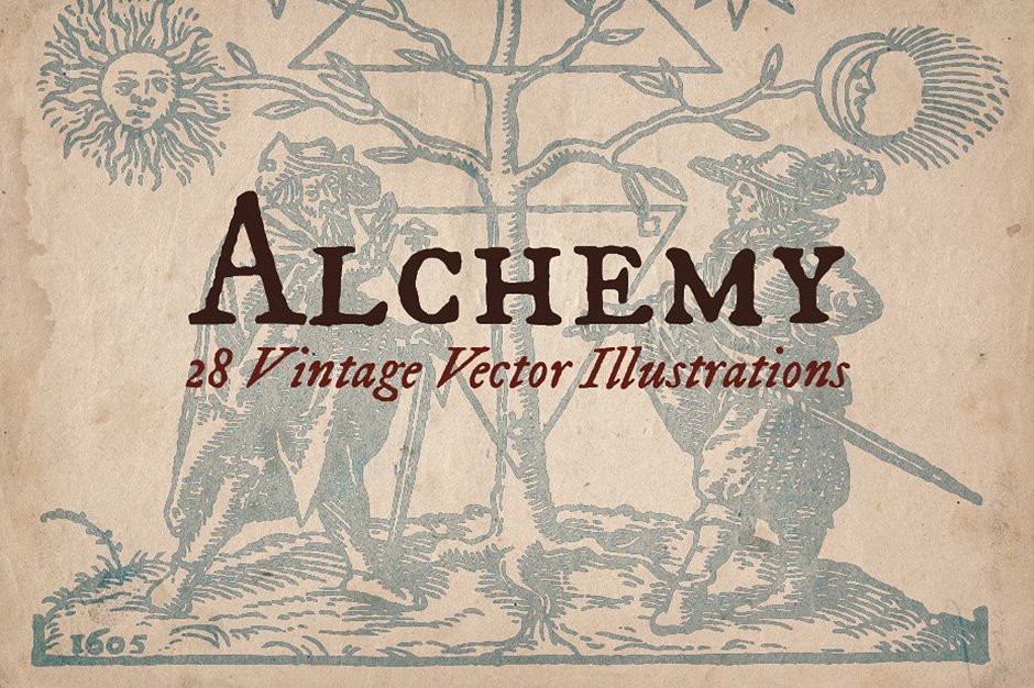 Vintage Alchemy Illustrations