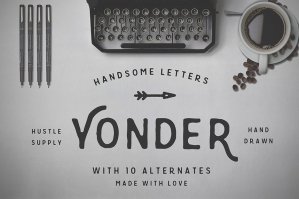 Yonder Hand-drawn Font