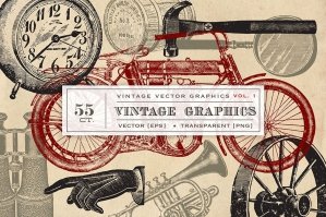 55 Vintage Vector Graphics