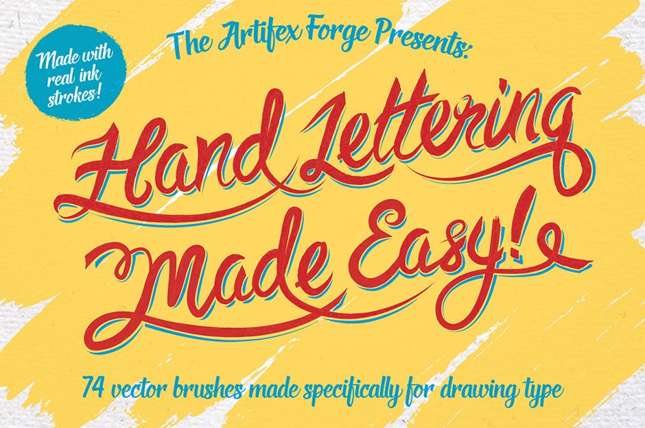 57 Hand Lettering Brushes