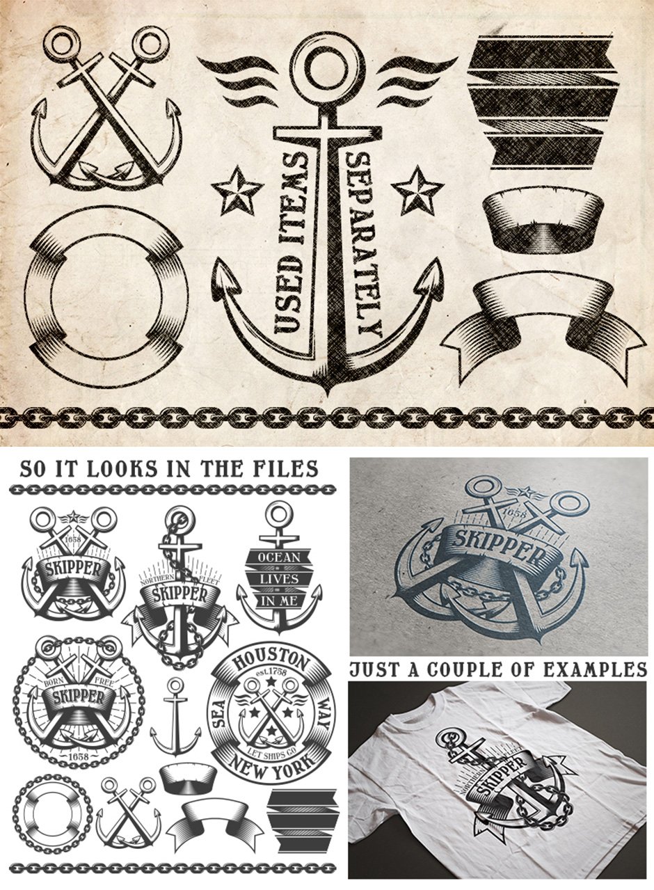 Marine Anchor Logos