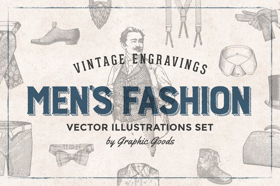 Men's Fashion Vintage Engravings