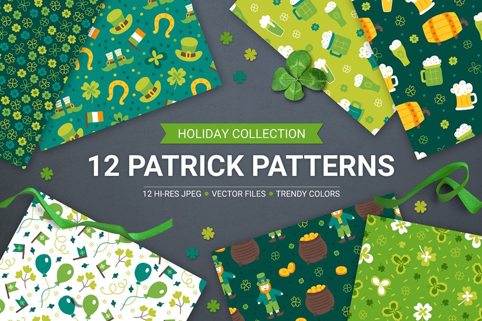 12 St Patricks Day Patterns
