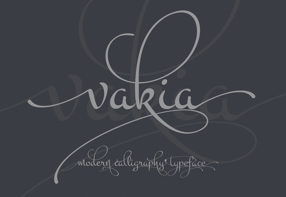 Vakia - Modern Calligraphy Typeface