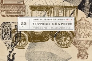 Vector Vintage Graphics Vol. 3