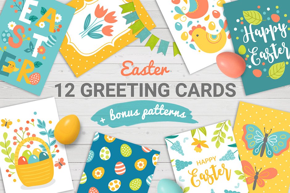 12 Easter Cards & Bonus Patterns