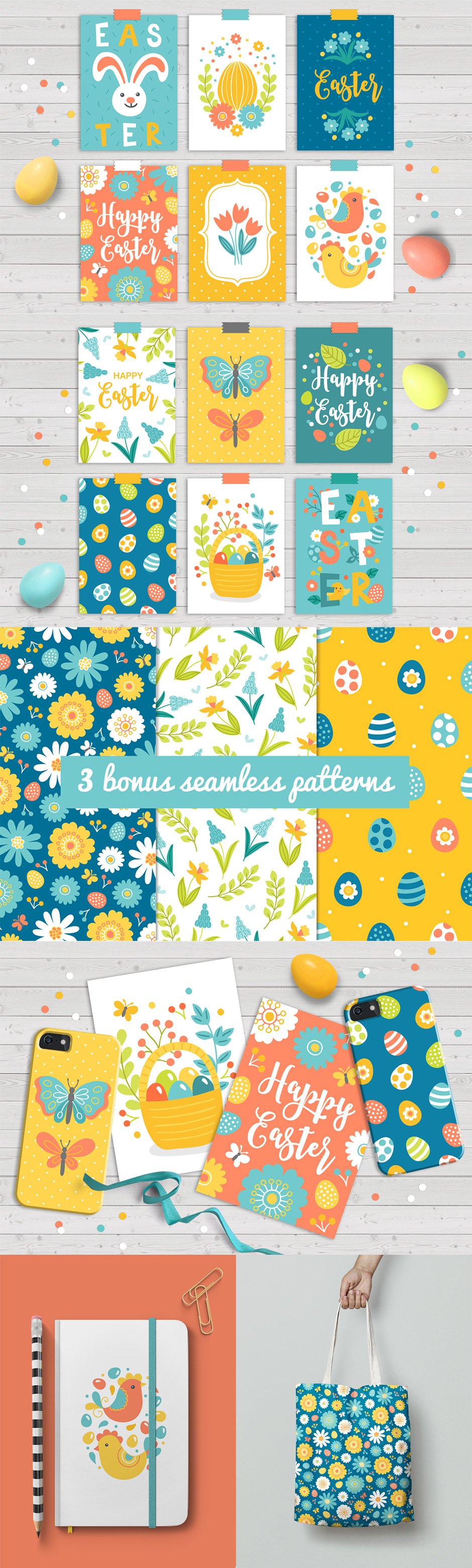 12 Easter Cards & Bonus Patterns