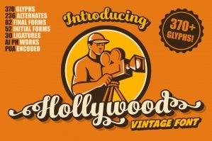 Hollywood Vintage Font