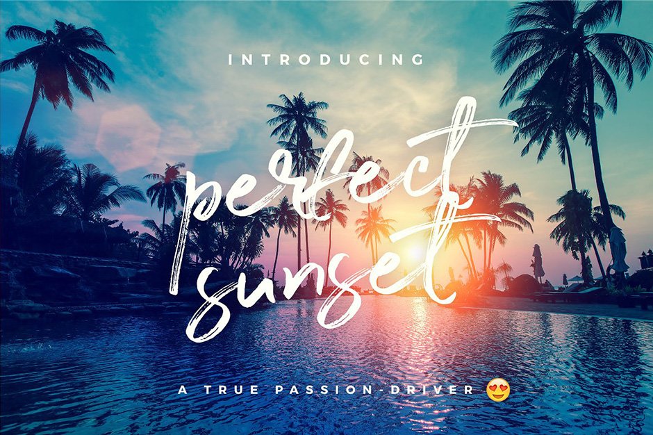 Perfect Sunset Typeface
