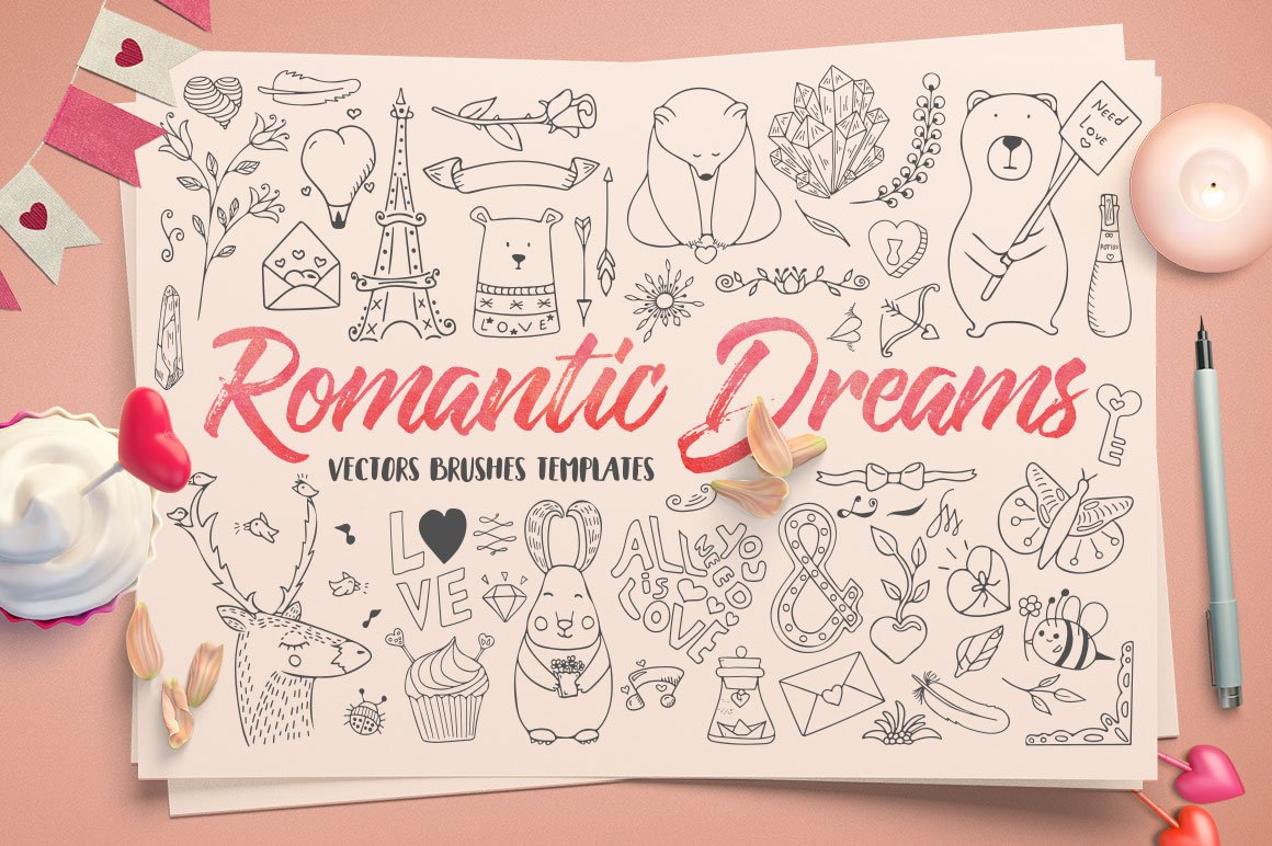Romantic Dreams Graphics Pack