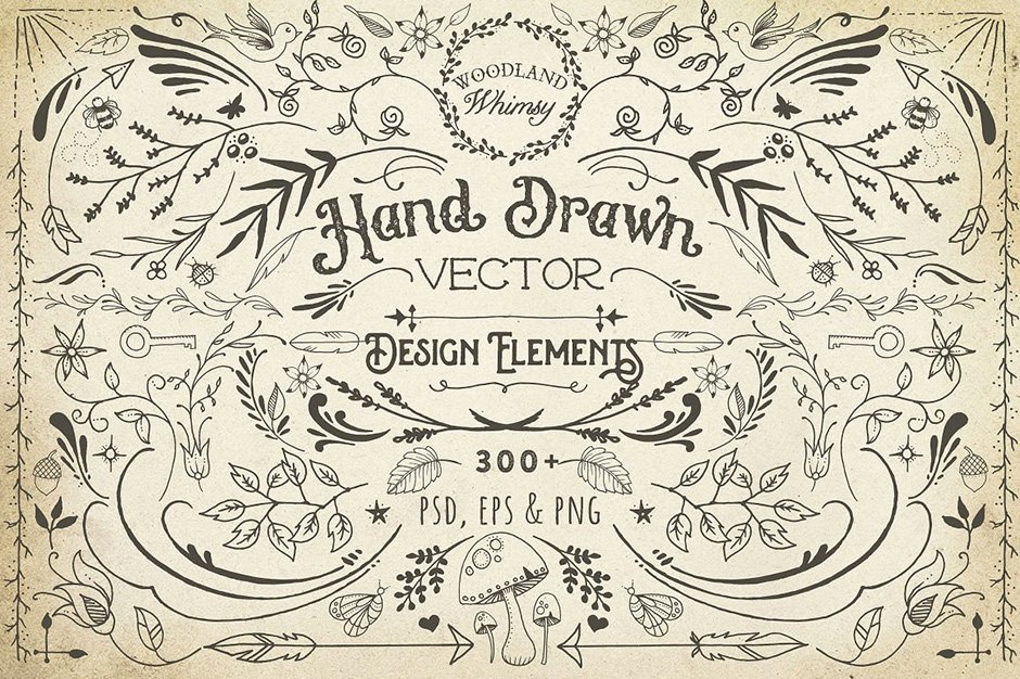Hand-drawn Vector Design Elements