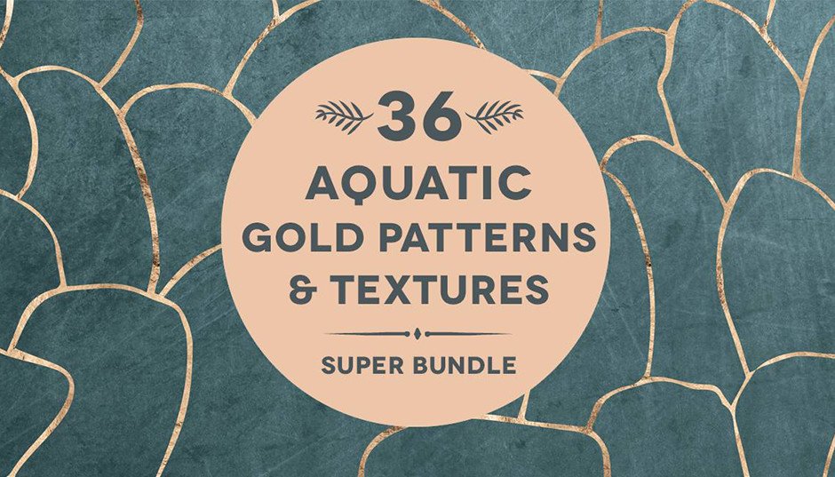 36 Aquatic Rose Gold Textures