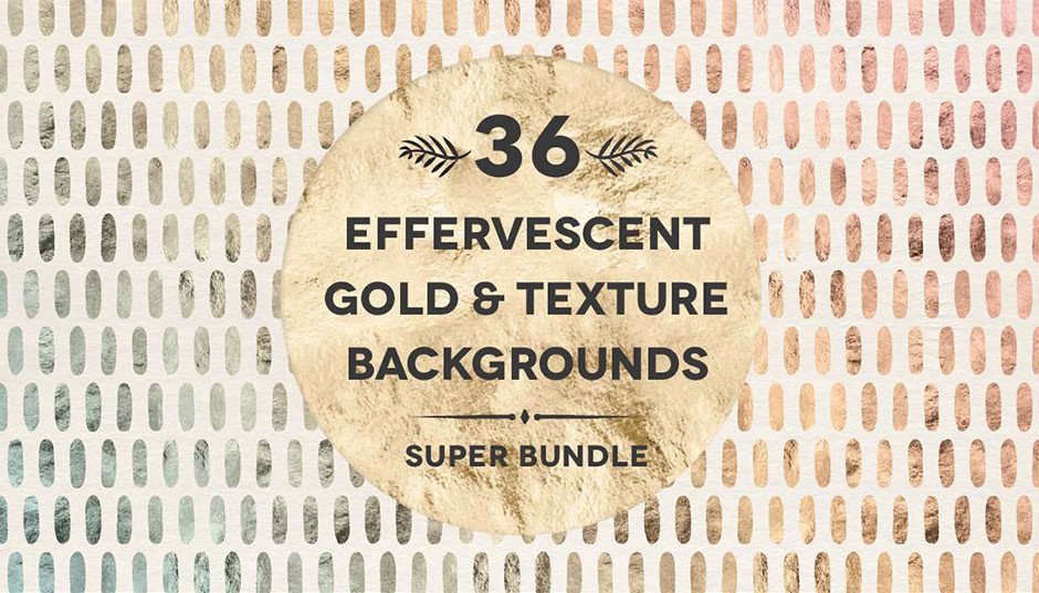 36 Effervescent Watercolors Gold