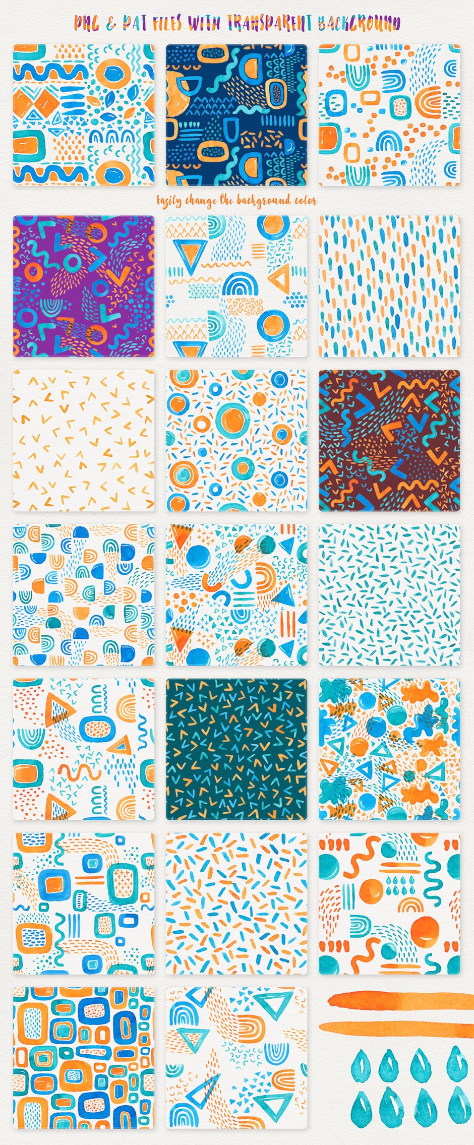 Catch The Wave Seamless Patterns