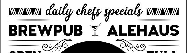 Create a Gastropub Chalk Board Ad-Sign in Illustrator - Design Cuts