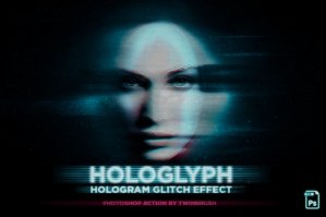 Hologlyph Action: Hologram Glitch Effect