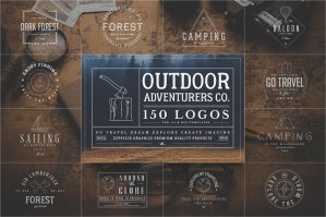 150 Outdoor Adventure Logos