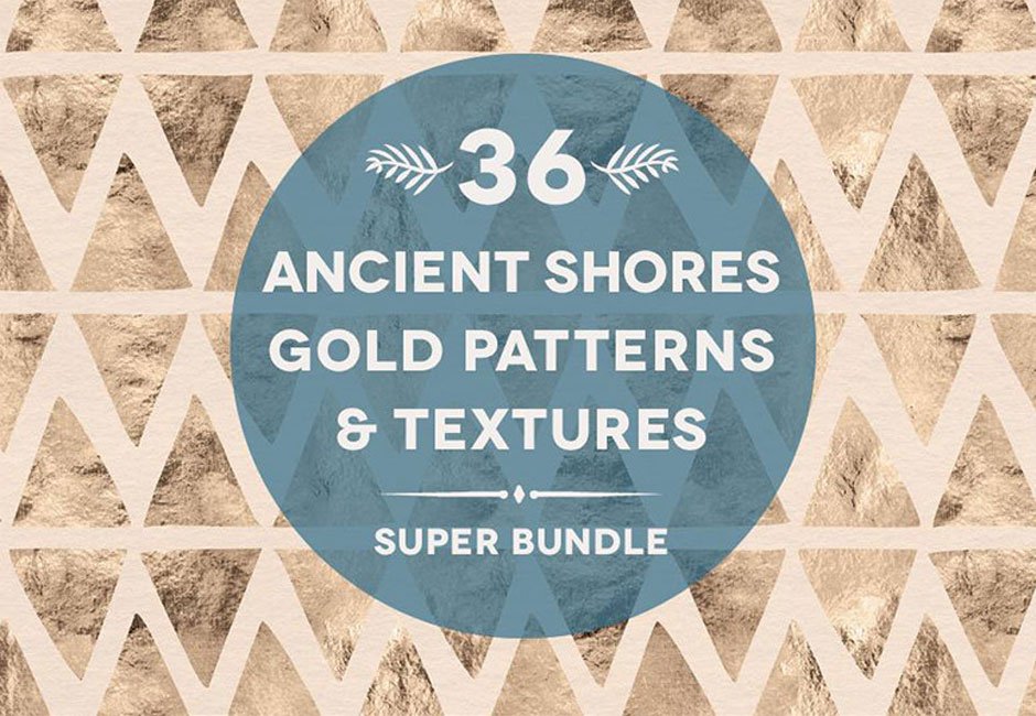 36 Ancient Shores Gold & Watercolors