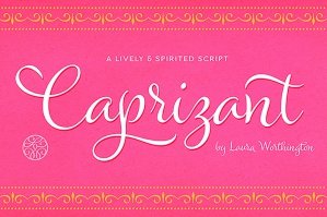 Caprizant Script Based Font Family