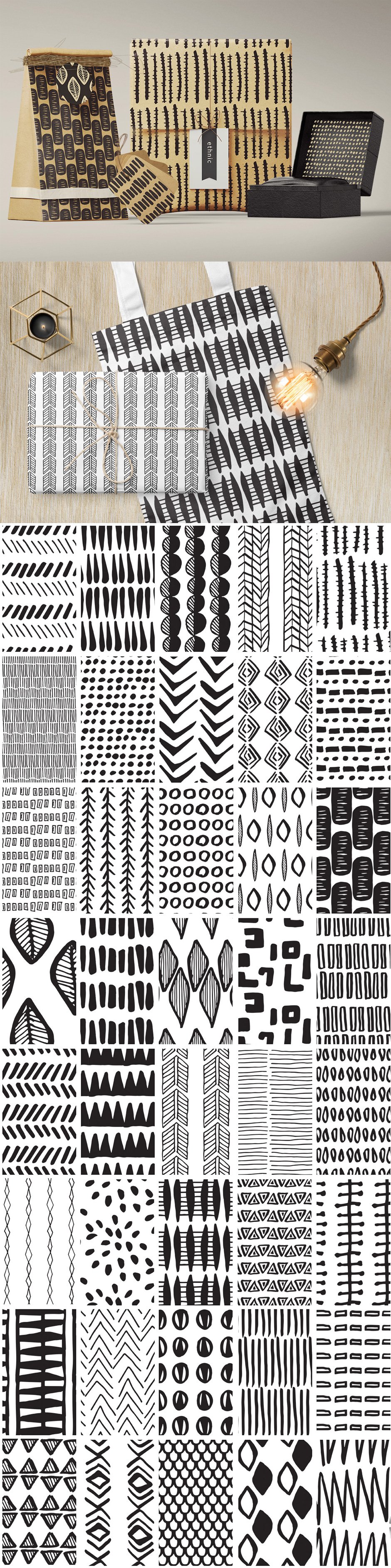 Ethnic Seamless Vector Patterns