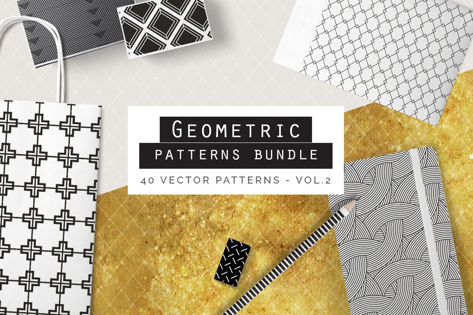 Geometric Seamless Patterns Bundle Vol. 2