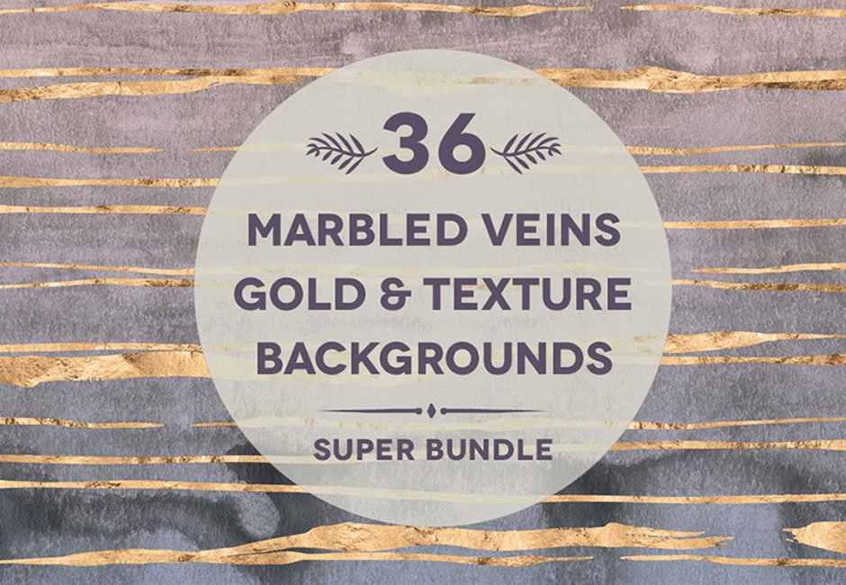 36 Marbled Veins Gold Textures