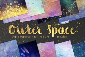 Outer Space Digital Paper