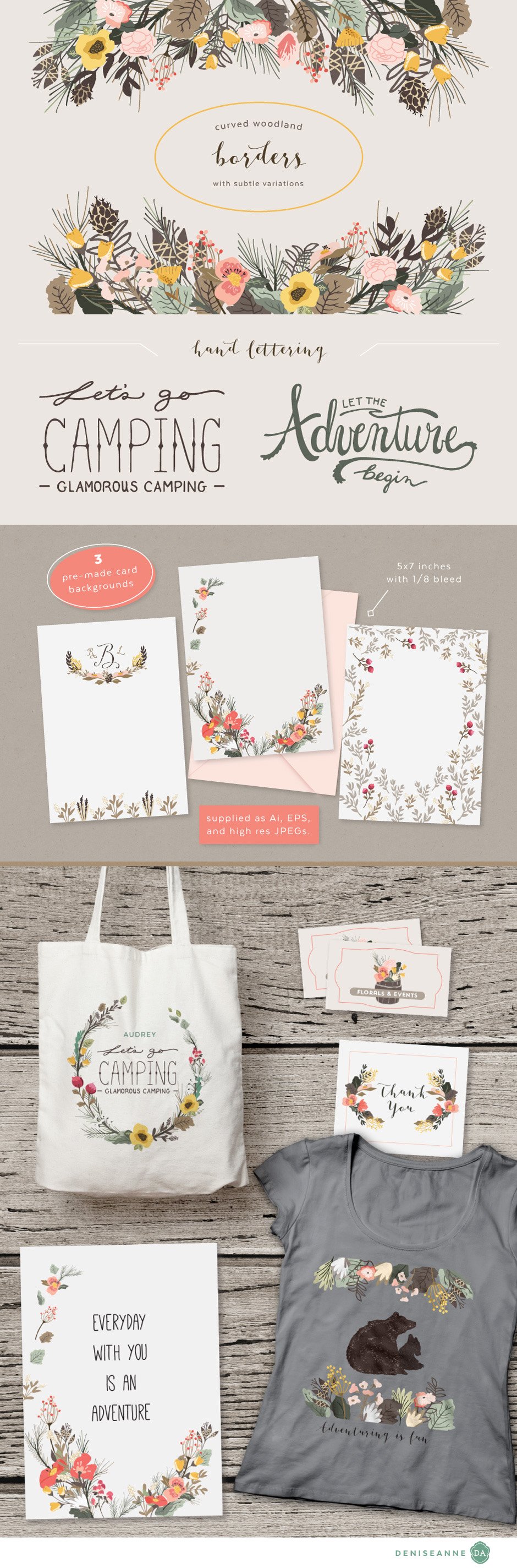 Woodland Florals Thicket Thatch Pack