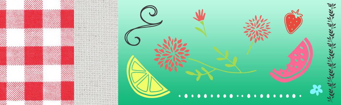 Textures, Patterns & Swirly, Floral and Fruity Vectors