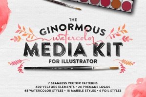 The Watercolor Media Kit for Illustrator