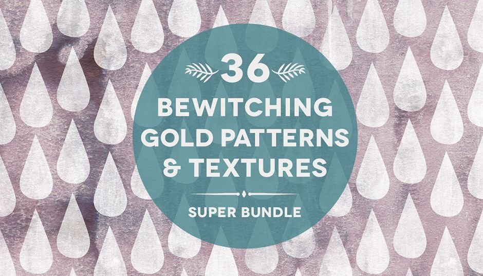 36 Bewitching Gold Textures Bundle