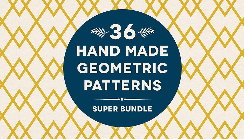 36 Handmade Geometry Patterns Bundle