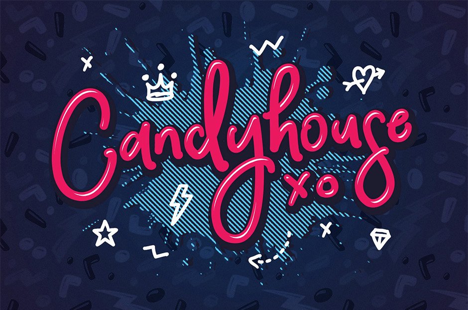 Candyhouse Fun Script Font