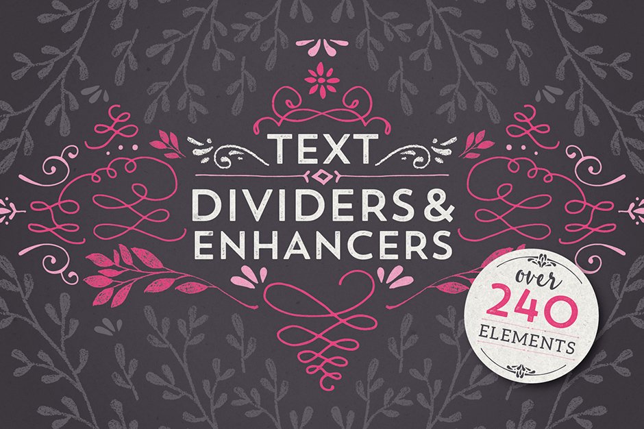 Text Dividers & Enhancers