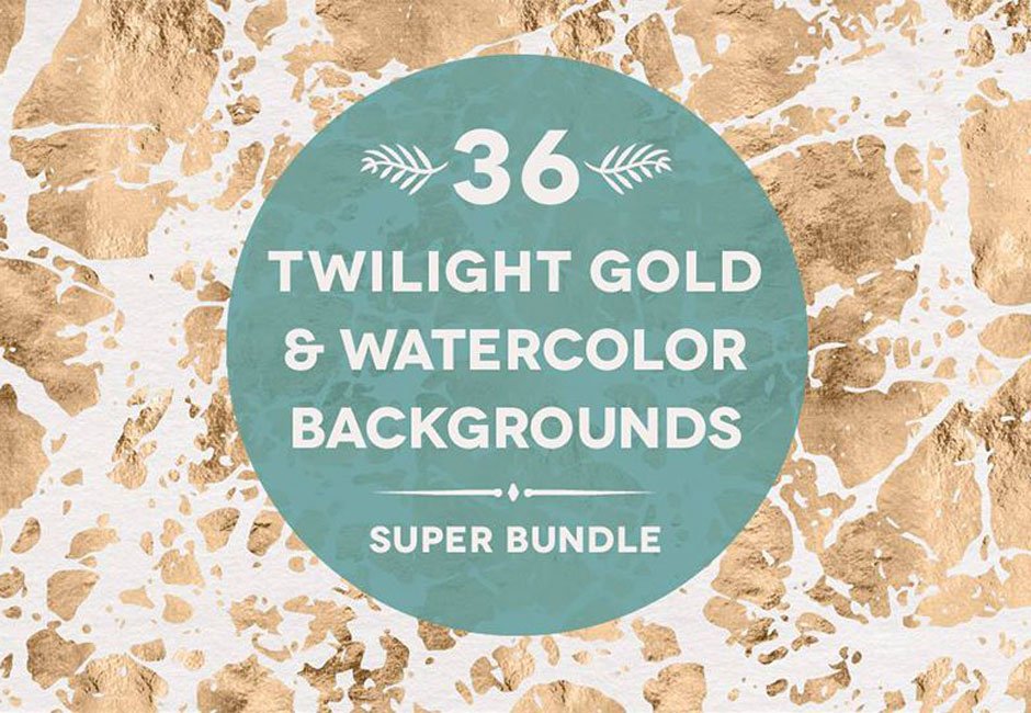 36 Twilight Gold Watercolors
