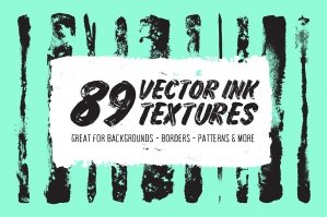89 Vector Strokes Ink Textures